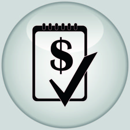 Money icon, Finance Icon, vector illustration. Flat design style.のイラスト素材