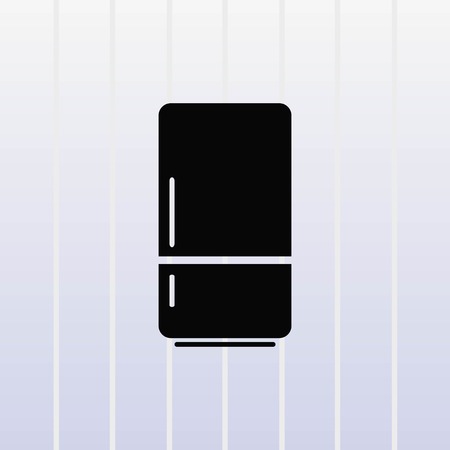 Home appliances icon. Refrigerator icon. Vector illustration. Kitchenware.のイラスト素材