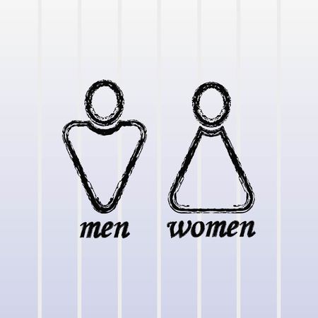 Restroom icon, vector illustrationのイラスト素材