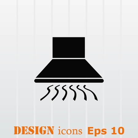 Home appliances icon. Kitchen hood icon. Vector illustration.のイラスト素材