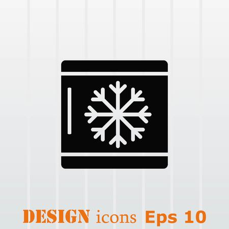Home appliances icon. Refrigerator icon. Vector illustration. Kitchenware.のイラスト素材