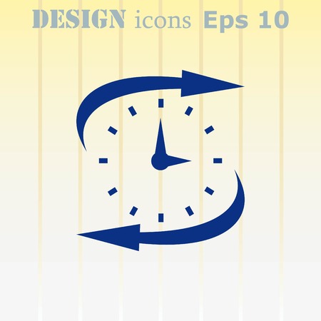 Clock Icon, vector illustrationのイラスト素材