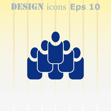 Group of people icon, Friends icon,  vector illustrationのイラスト素材