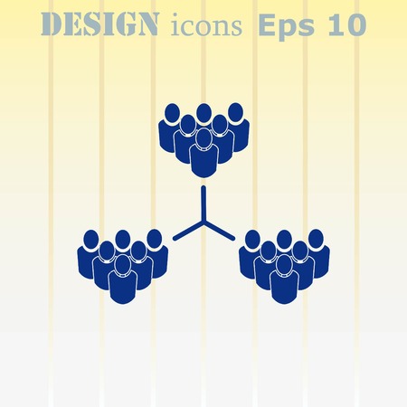Group of people icon, Friends icon,  vector illustrationのイラスト素材