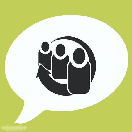 Group of people icon, Friends icon,  vector illustrationのイラスト素材