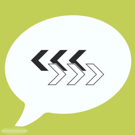 Arrow indicates the direction  icon, vector illustrationのイラスト素材