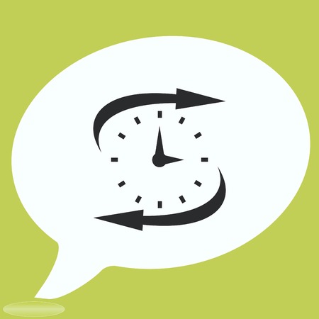 Clock Icon, vector illustrationのイラスト素材