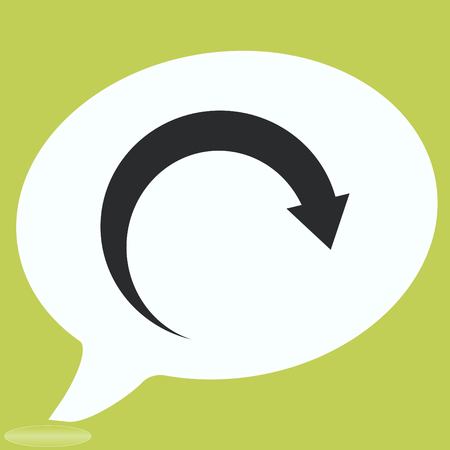 Arrow indicates the direction  icon, vector illustrationのイラスト素材