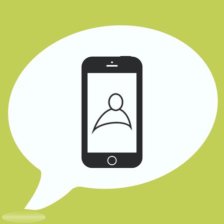The handset, phone icon , vector illustration.のイラスト素材