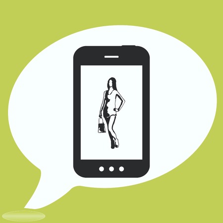 The handset, phone icon , vector illustration.のイラスト素材