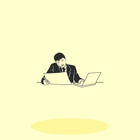 Multi-tasking. Business concept illustration.のイラスト素材