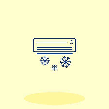 Home appliances icon. Air Conditioning icon. Vector illustration. Split System.のイラスト素材