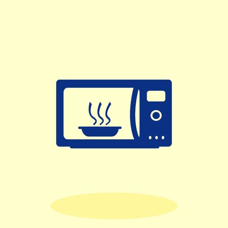 Home appliances icon. Microwave icon. Vector illustration. Kitchenware.のイラスト素材