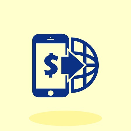 Money icon, Finance Icon, vector illustration. Flat design style.のイラスト素材