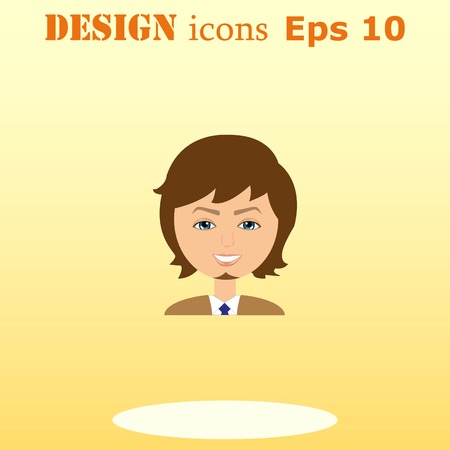 stylish avatar of guy in flat design. Vector illustrationのイラスト素材