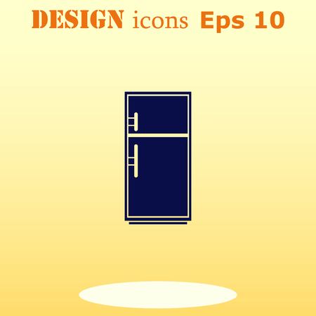 Home appliances icon. Refrigerator icon. Vector illustration. Kitchenware.のイラスト素材