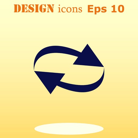Arrow indicates the direction  icon, vector illustrationのイラスト素材