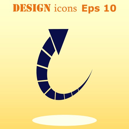 Arrow indicates the direction  icon, vector illustrationのイラスト素材