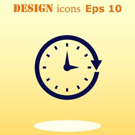 Clock Icon, vector illustrationのイラスト素材
