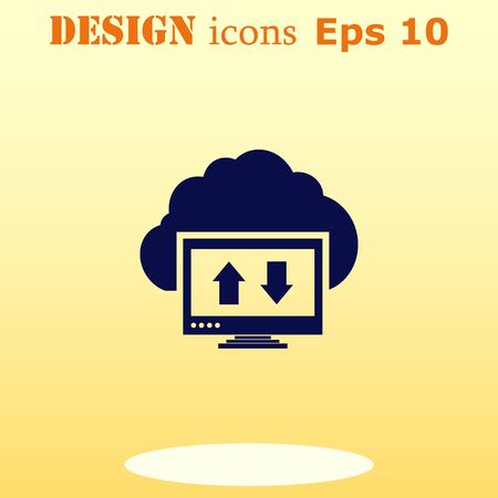 Technology innovation icon. Cloud technology, vector illustration.のイラスト素材