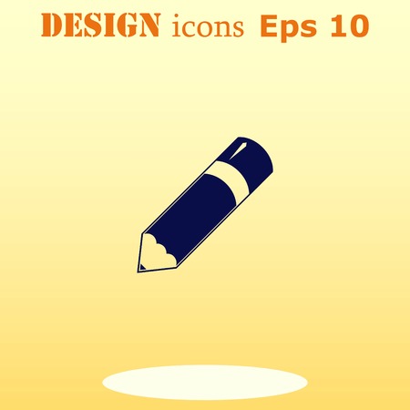 Pencil icon, vector illustrationのイラスト素材