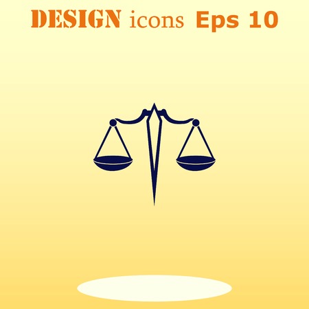 Scales icon, vector illustrationのイラスト素材