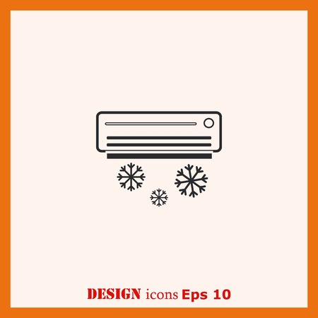 Home appliances icon. Air Conditioning icon. Vector illustration. Split System.のイラスト素材