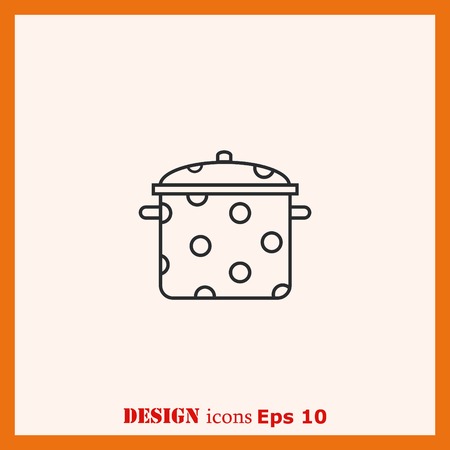 Home appliances icon. pan icon. Vector illustration.のイラスト素材