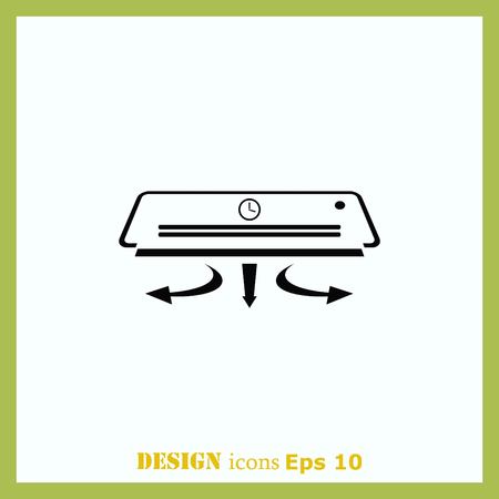 Home appliances icon. Air Conditioning icon. Vector illustration. Split System.のイラスト素材