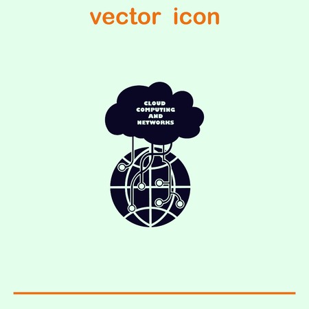 Technology innovation icon. Cloud technology, vector illustration.のイラスト素材