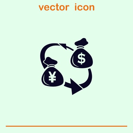 Money icon, Finance Icon, vector illustration. Flat design style.のイラスト素材