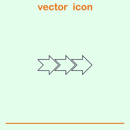 Arrow indicates the direction  icon, vector illustrationのイラスト素材