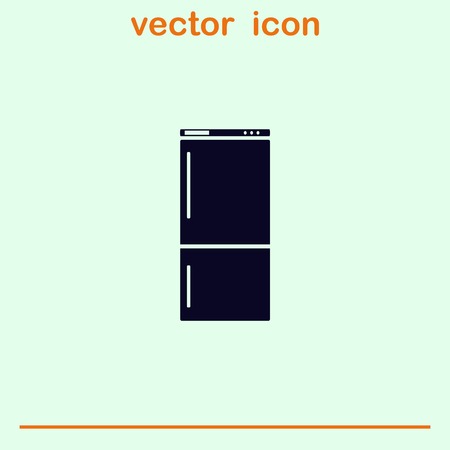 Home appliances icon. Refrigerator icon. Vector illustration. Kitchenware.のイラスト素材