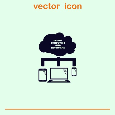 Technology innovation icon. Cloud technology, vector illustration.のイラスト素材