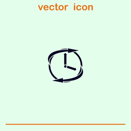 Clock Icon, vector illustrationのイラスト素材