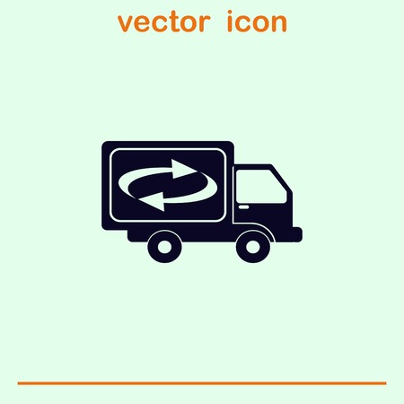 Delivery sign icon, vector illustration.のイラスト素材