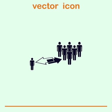 Group of people icon, Friends icon,  vector illustrationのイラスト素材