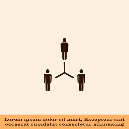 Group of people icon, Friends icon,  vector illustrationのイラスト素材