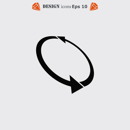Arrow indicates the direction  icon, vector illustrationのイラスト素材