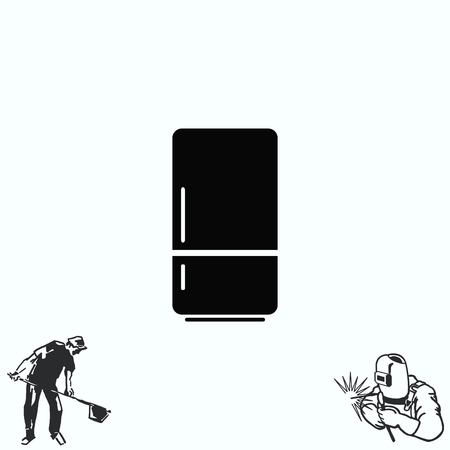 Home appliances icon. Refrigerator icon.のイラスト素材