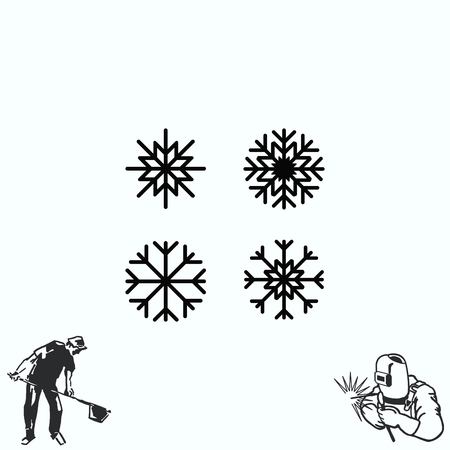 Snowflake iconのイラスト素材