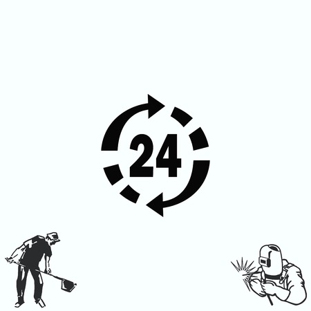 Clock Icon, illustrationのイラスト素材