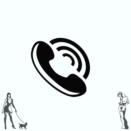 The handset, phone icon , vector illustration.のイラスト素材