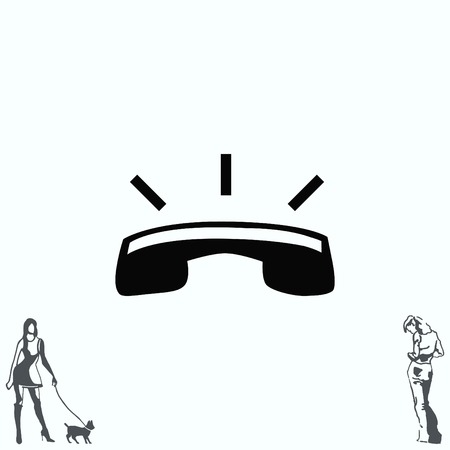 The handset, phone icon , vector illustration.のイラスト素材