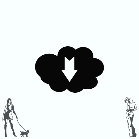 Technology innovation icon. Cloud technology, vector illustration.のイラスト素材