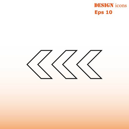 Arrow indicates the direction  icon, vector illustrationのイラスト素材