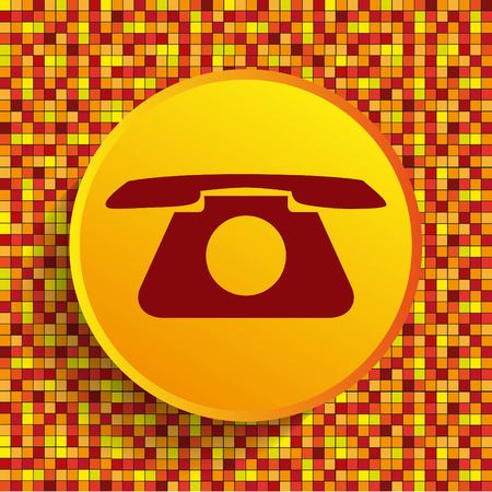 The handset, phone icon , vector illustration.のイラスト素材