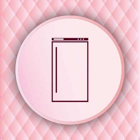 Home appliances icon. Refrigerator icon. Vector illustration. Kitchenware.のイラスト素材
