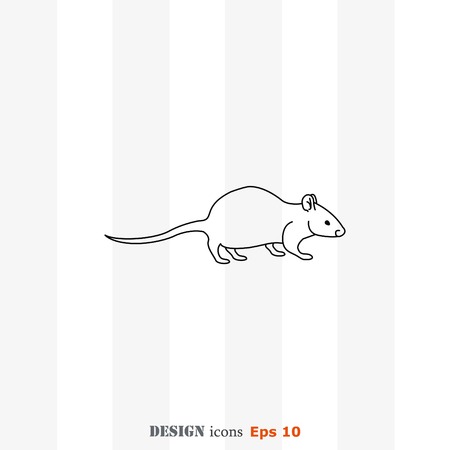 Mouse, rat, rodent pest icon.のイラスト素材