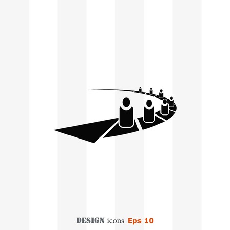 Group of people icon, Friends icon,  vector illustrationのイラスト素材